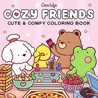 Cozy Friends：适合成人和青少年的图画书，以超级可爱的动物角色为特色，设计轻松简单，可让您放松身心