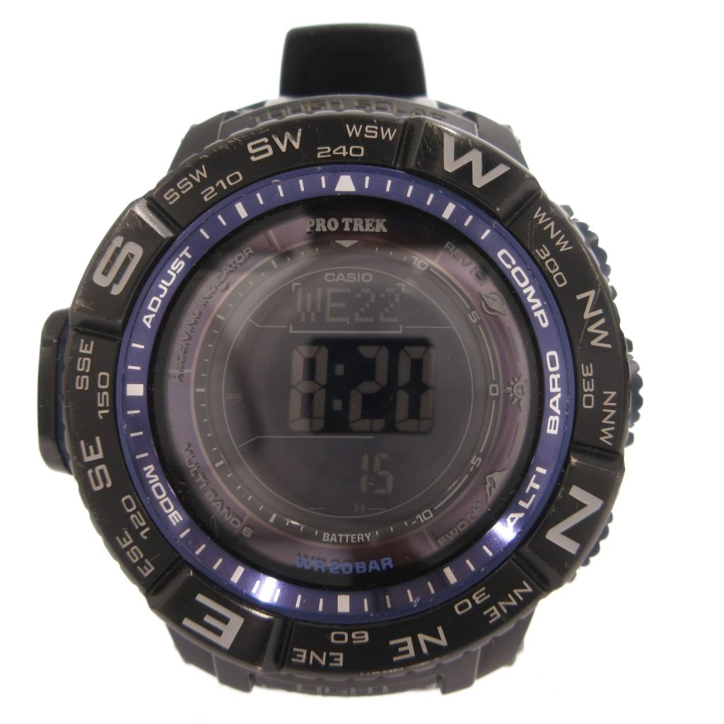 [二手货]卡西欧CASIO PRO TREK MULTI FIELD LINE手表数码收音机太阳能黑色PRW-3500Y-1JF /FF男士[矢量旧衣服]260422