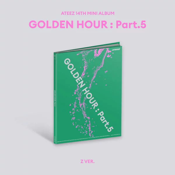 [乐天图书限定先到先得优惠 + 先到先得优惠] [GOLDEN HOUR: Part.5] <Z VER.>（智能手机尺寸贴纸 1 张（公开剪切 C / 8 种中随机 1 种）+ 申请抽签序列号 x 1）原始优惠 优惠 ATEEZ