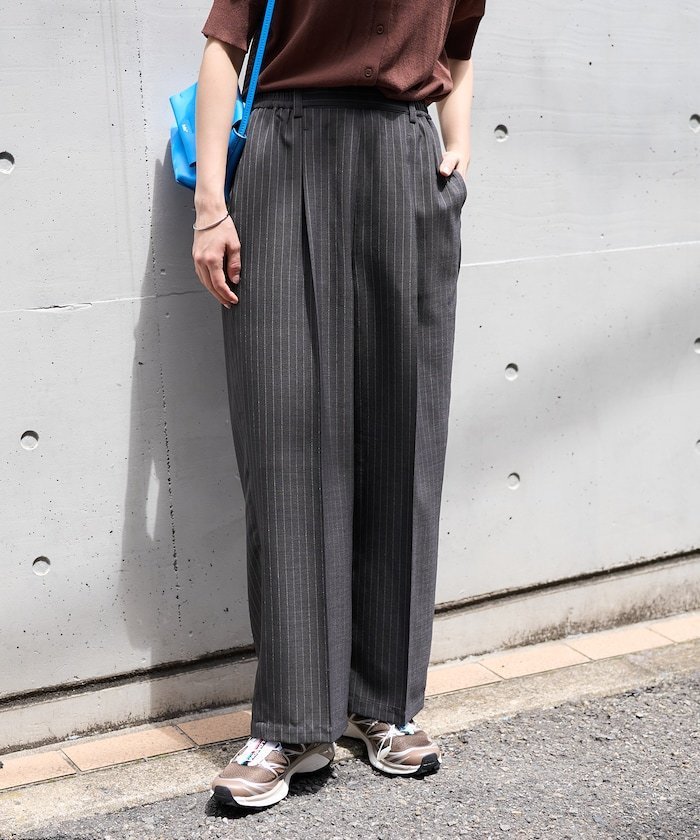 凉爽触感/防紫外线 LINEN TOUCH Tuck Easy 长裤