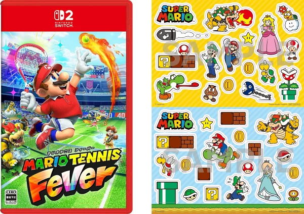 [乐天图书独家特典] Mario Tennis Fever (2 种“超级马里奥”贴纸) 原创特典 Nintendo Switch 2