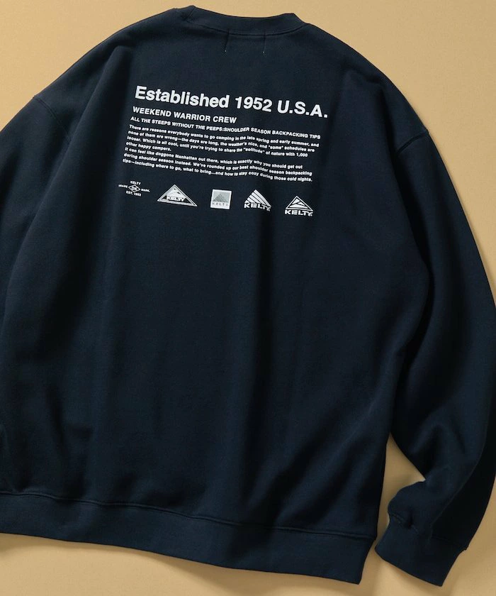 KELTY×FREAK'S STORE/Kelty Custom Made History Logo背面印花圆领卫衣【限量版】25AW