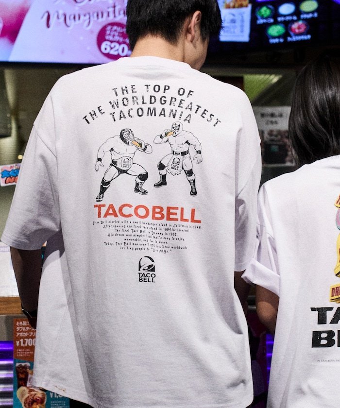 限量版TACOBELL×FREAK'S STORE 定制大廓形背面印花圆领T恤