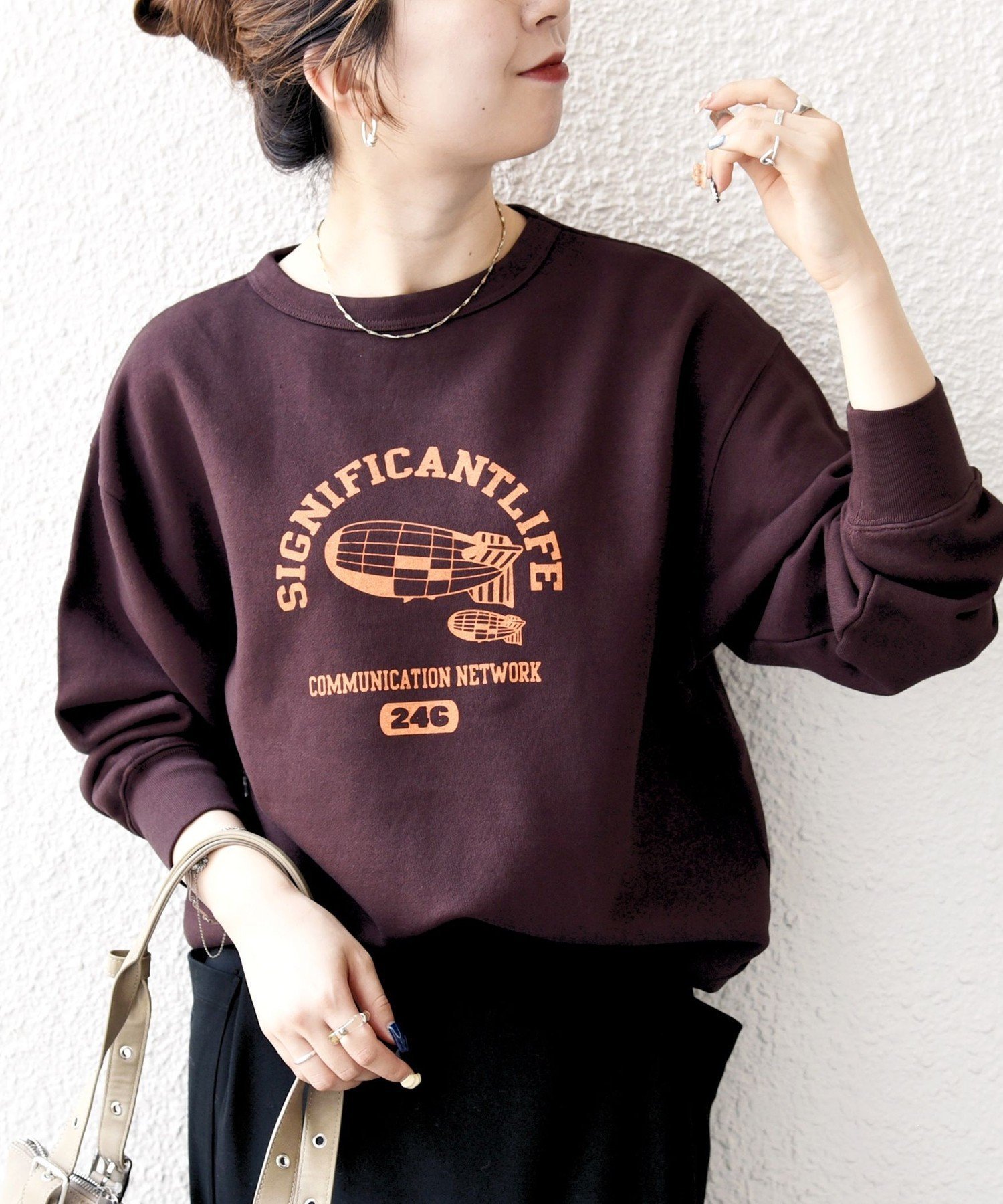 [任意特殊订单发货] THE KNiTS：<可机洗> 徽标印花运动衫