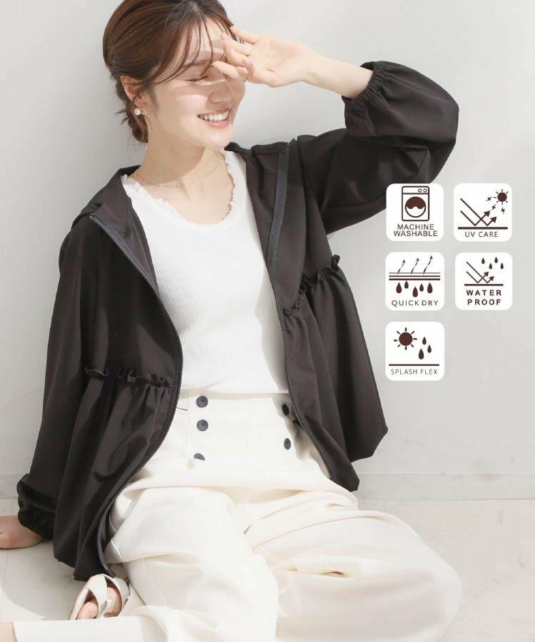 [防紫外线、吸水快干、拒水处理]荷叶边防汗服