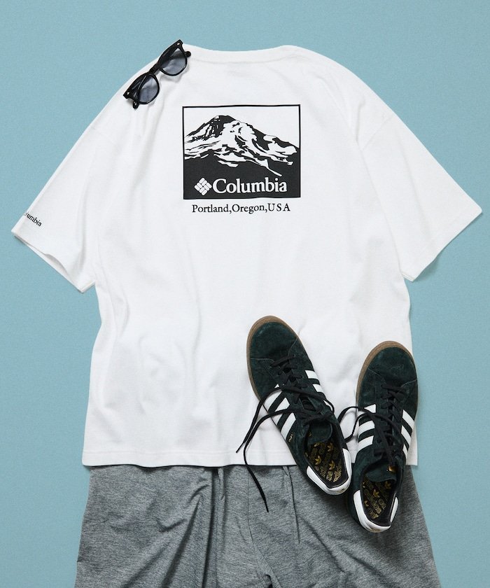 Columbia×FREAK'S STORE/哥伦比亚 特别订购 Imperial Park 背面印花圆领 T 恤 [限量版]
