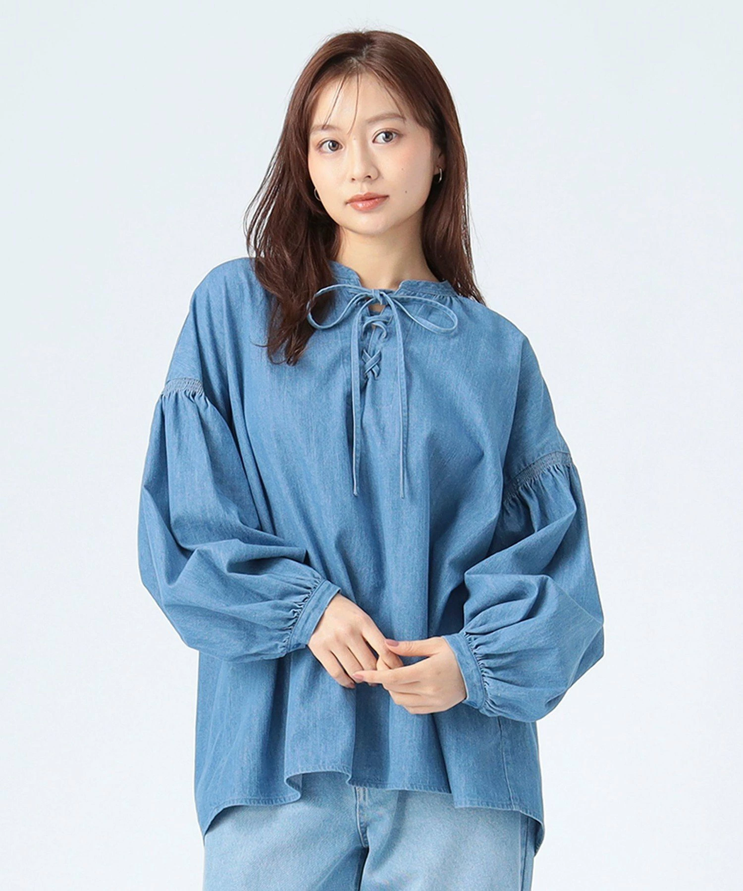 【4/23新品降价】系带丝带上衣26SS可水洗