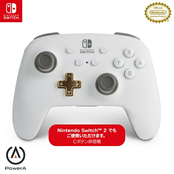 ACCO BRANDS JAPAN PowerA 增强型无线控制器适用于 Nintendo Switch - 白色 PowerA 1518390JP-02