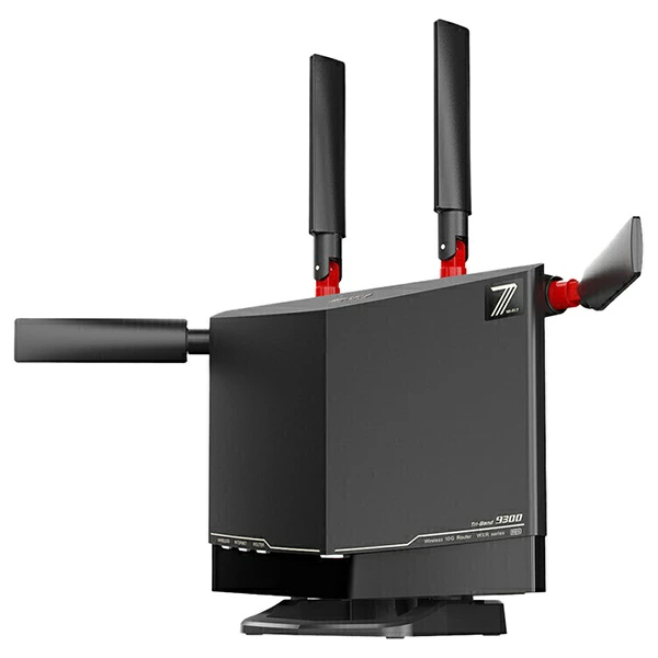 BUFFALO｜Buffalo Wi-Fi 路由器 5764+2882+688Mbps AirStation (高性能型号) 黑色 WXR9300BE6P [Wi-Fi 7(be) /IPv6 兼容]