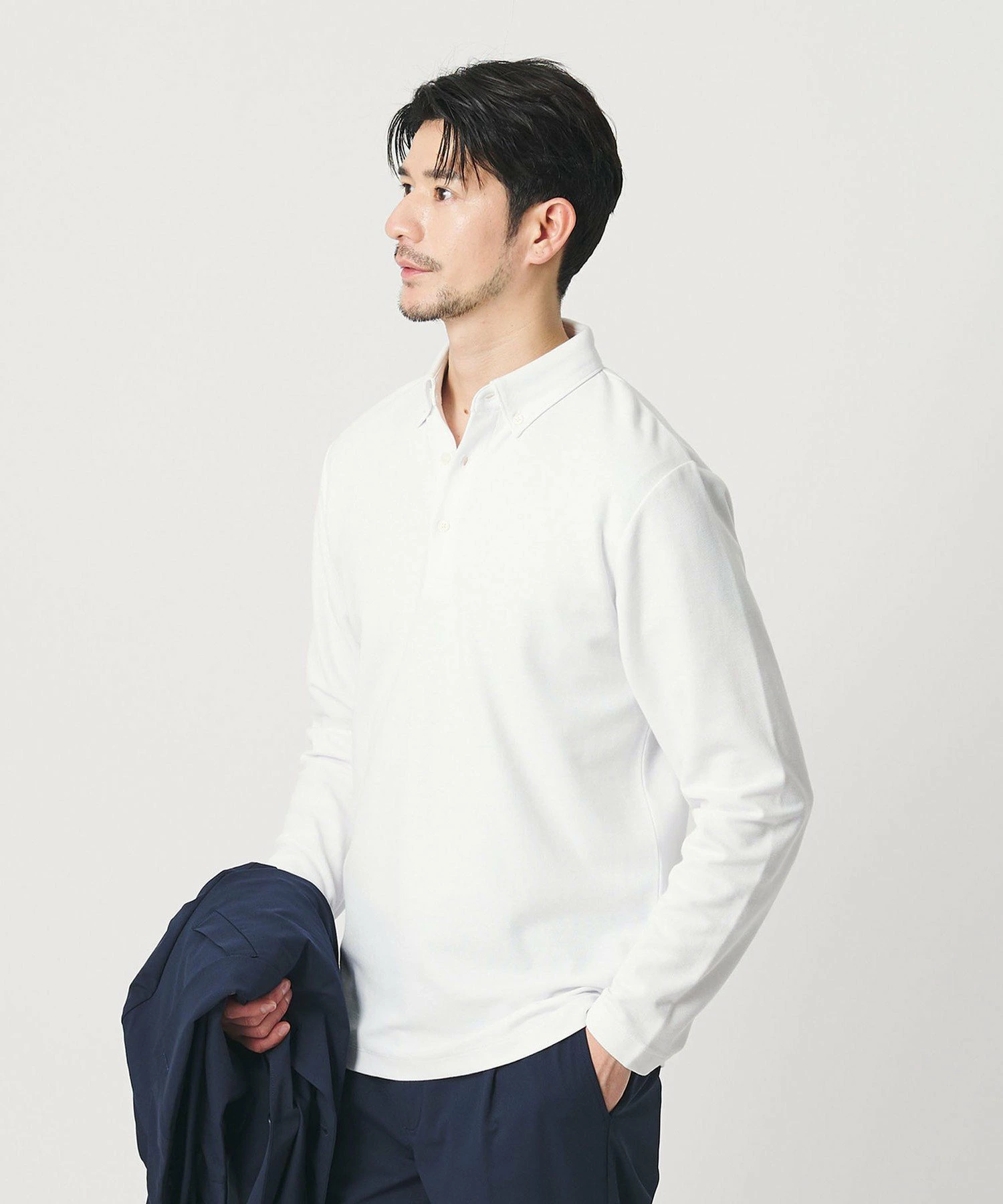 [WEB 限定 WARDROBE SMART] Stay Clean 珠地布 BD Polo 衫 [抗菌/防臭]