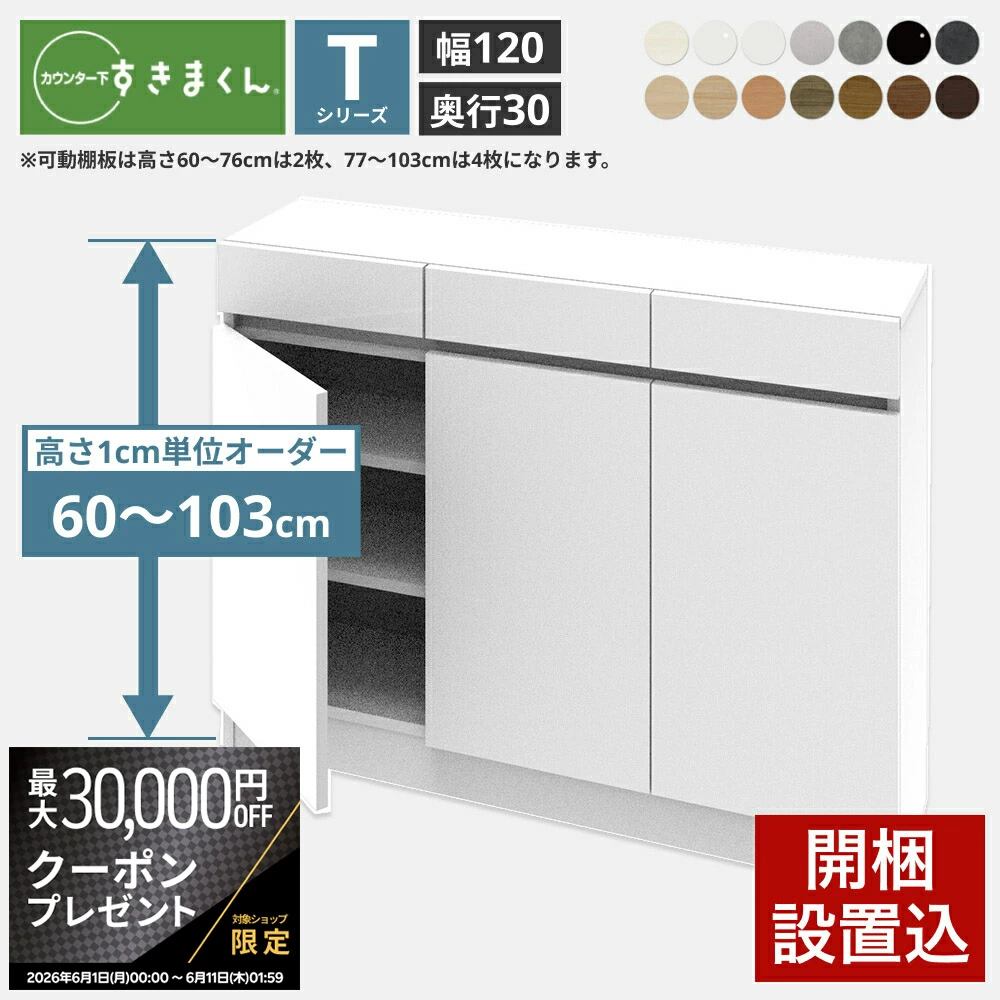 Sukikun 柜台下储物薄 日本制造 成品 Fujii CSD