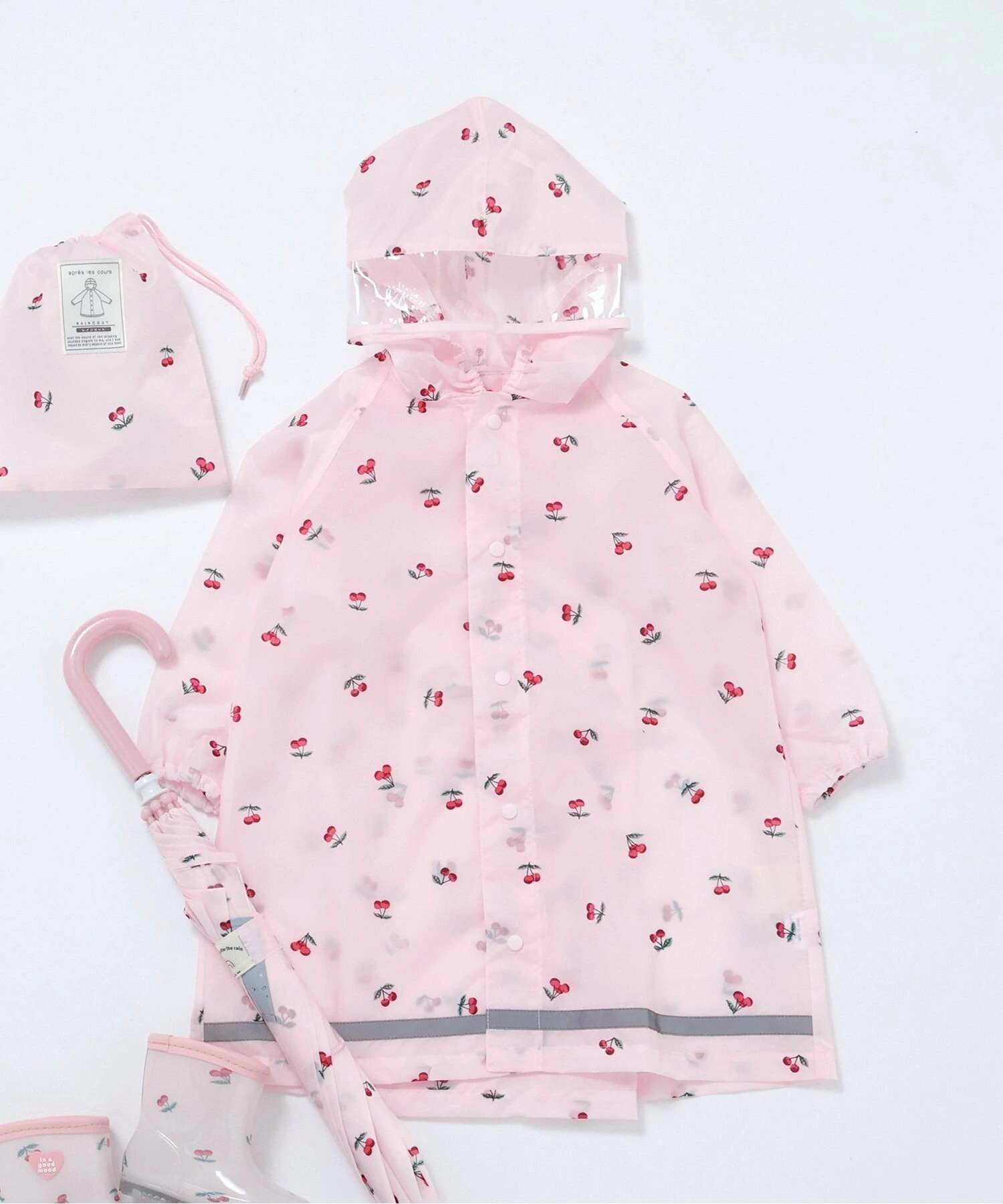 花朵/心形/樱花/恐龙图案雨衣