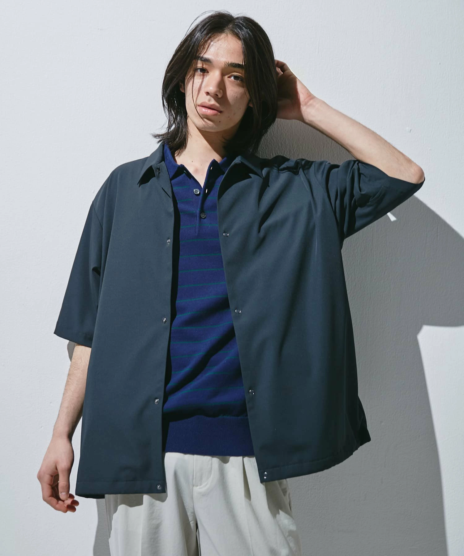 “Worn by Sawa Nimura”“UR TECH”夏季分享短袖衬衫开衫