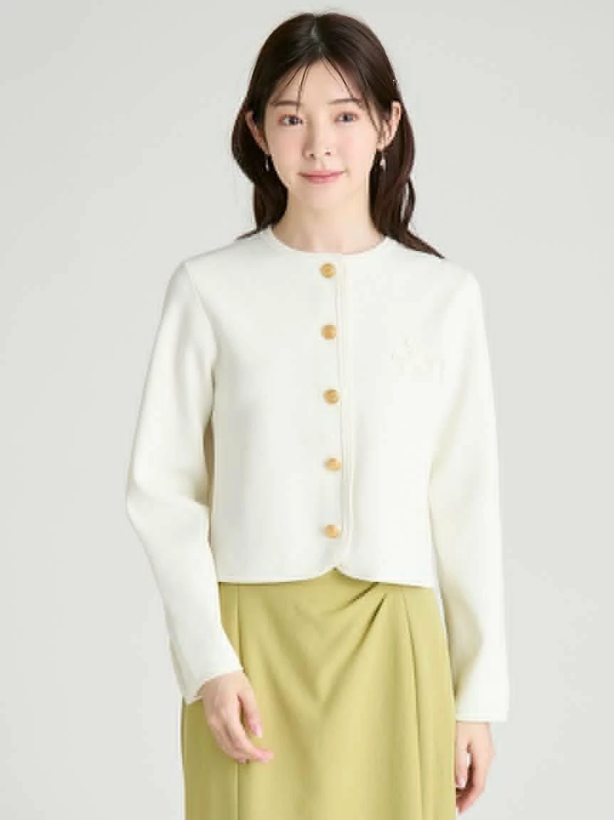 修边全针开衫