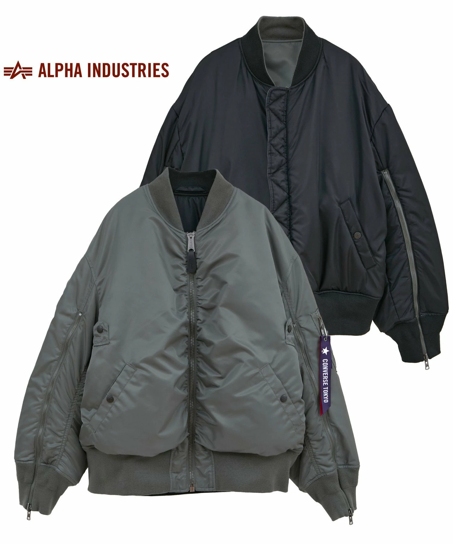 [ALPHA INDUSTRIES] 双面 MA-1 飞行员夹克