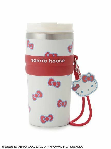 Hello Kitty 丝带不锈钢水杯
