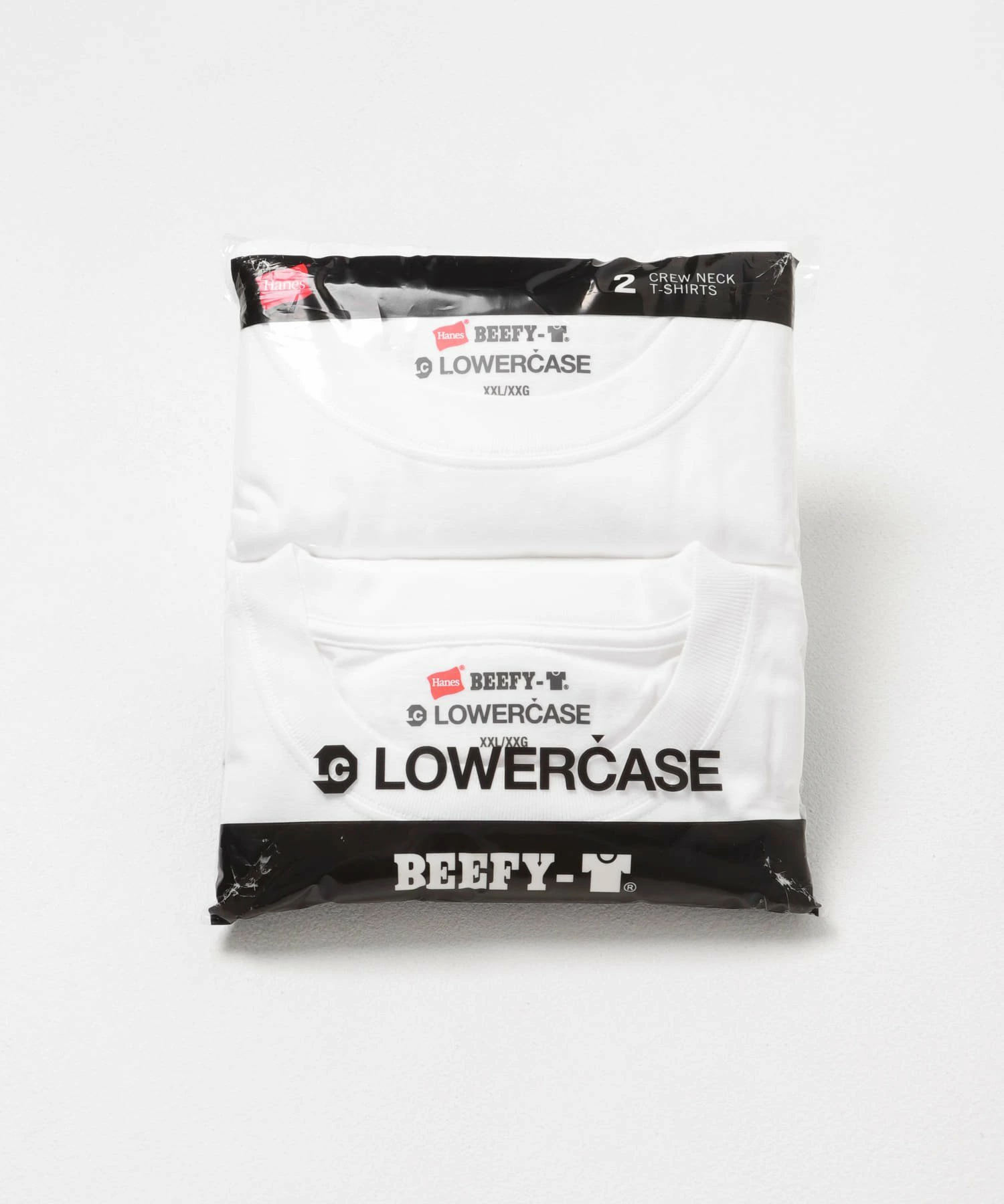 HANES×LOWERCASE LOWERCASE 2P BEEFY-T SS
