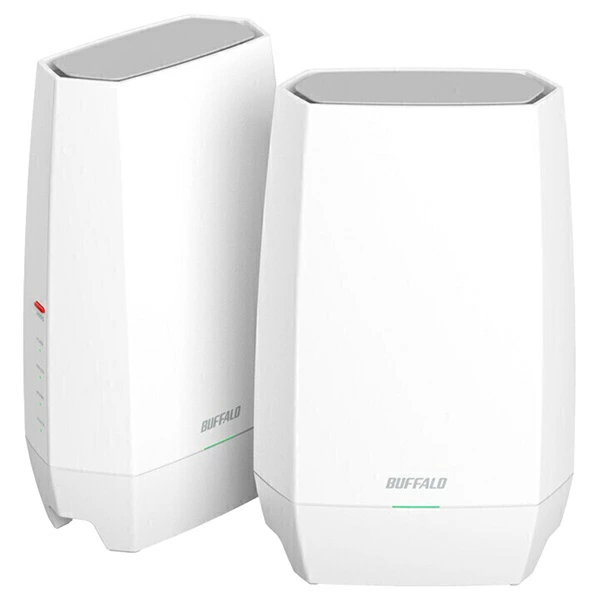 BUFFALO｜Buffalo Wi-Fi 路由器 2401+2401+573Mbps AirStation (2 件套，兼容网络威胁拦截器 2) 白色 WNR-5400XE6P/2S [Wi-Fi 6E(ax) /IPv6 兼容] [newlife_campaign_h]