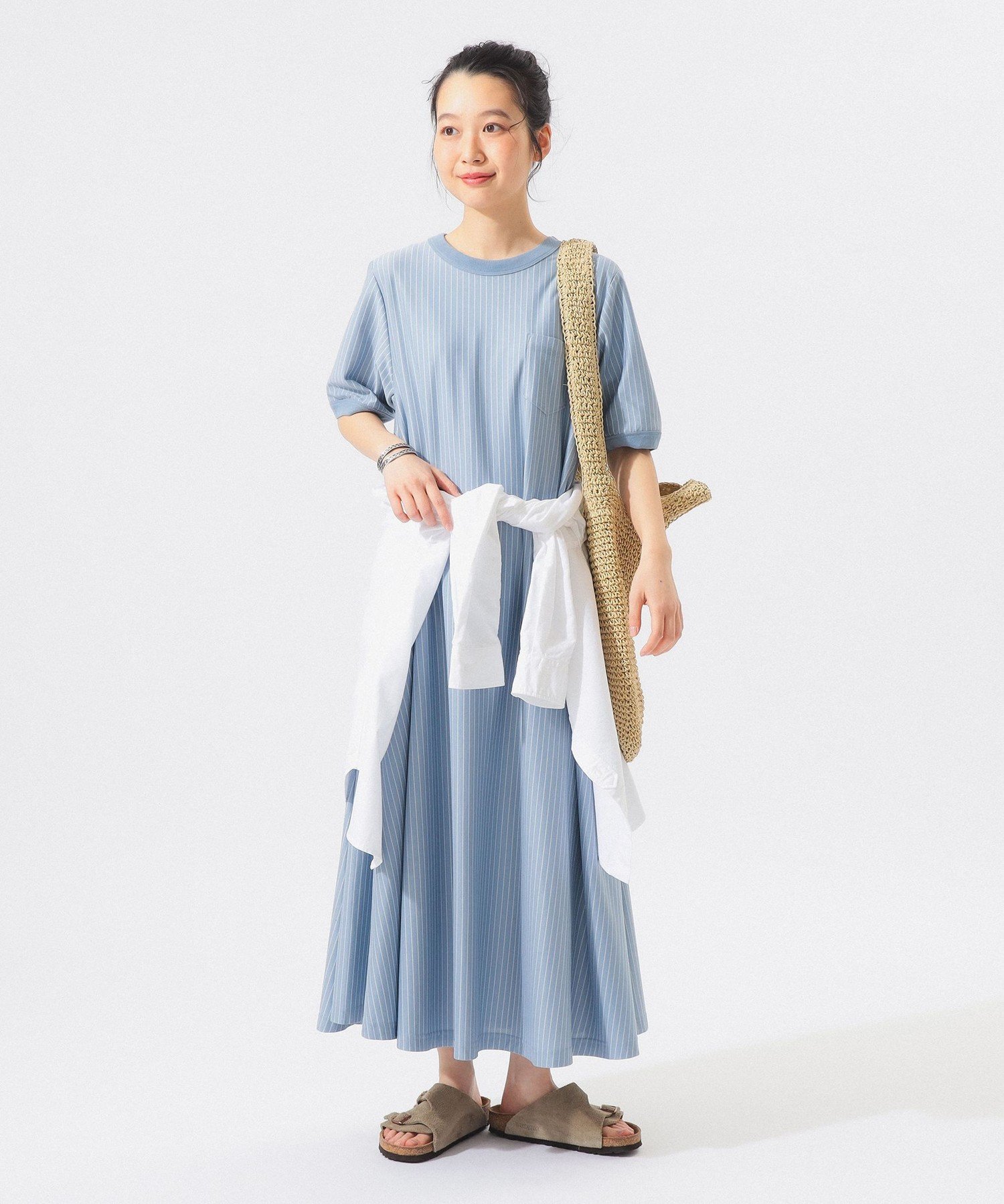 カット ツイル マキシ ワンピース＜毎年大人気/レジャー/旅行/26SS＞