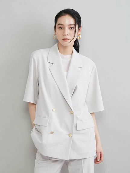 【防紫外线】金扣半袖外套