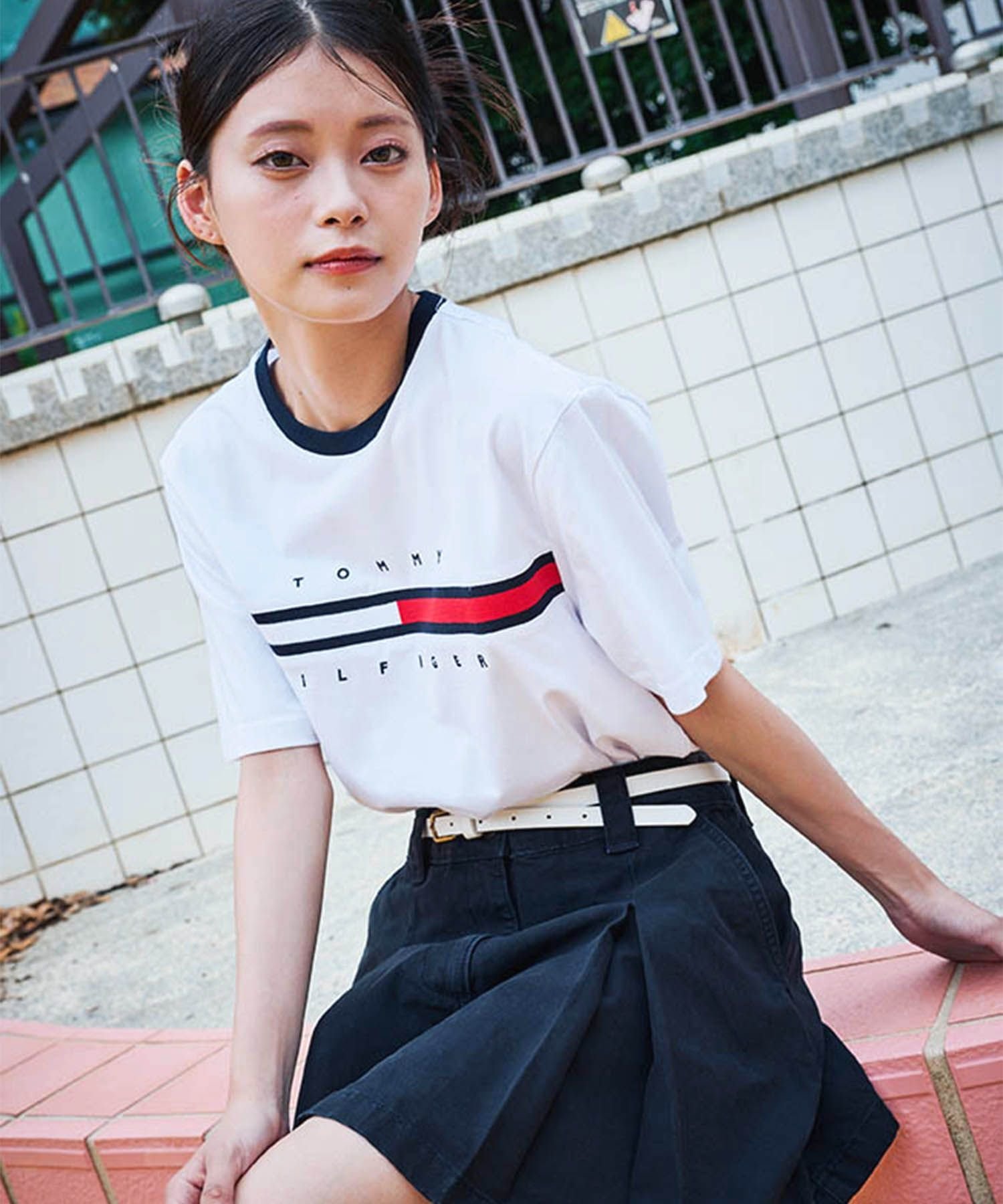 [仅限在线] [男女皆宜] Tommy Hilfiger 徽标 T 恤 / TINO TEE