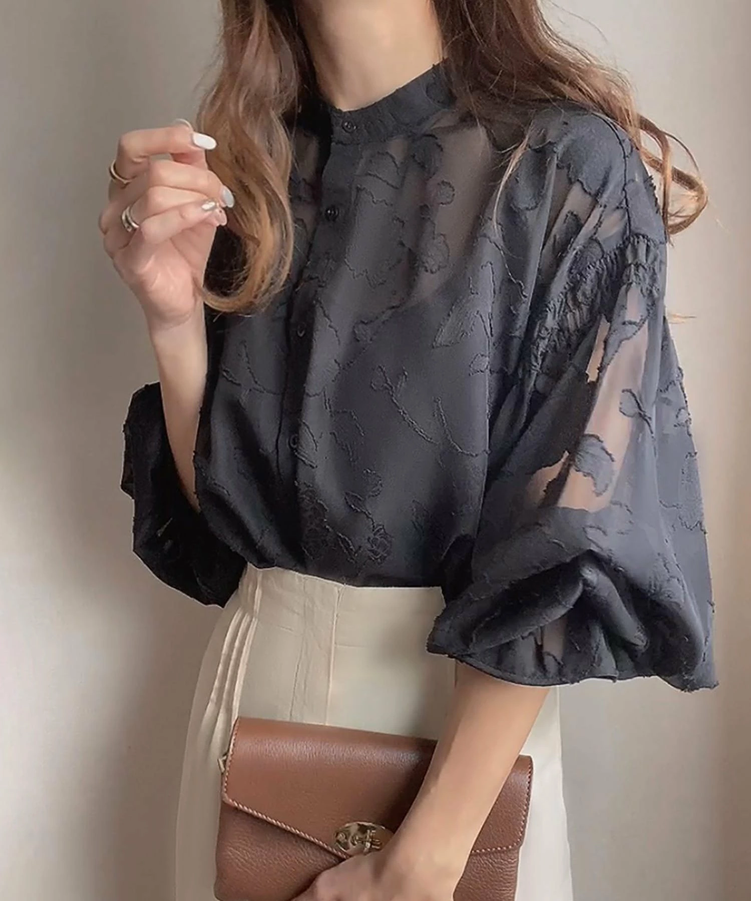 FILLOU 花卉提花衬衫