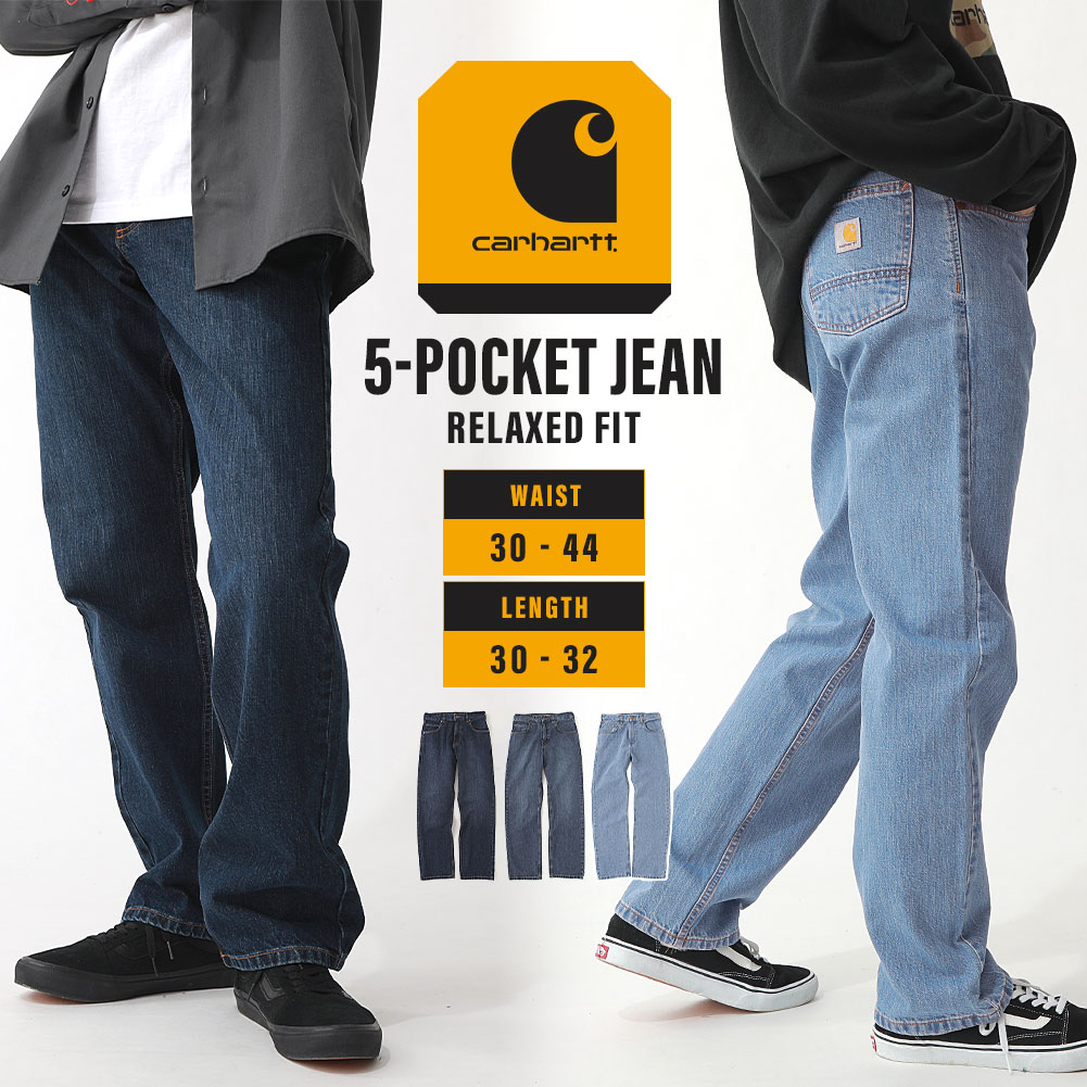 Carhartt Pants Denim Jeans 男式厚裤工作牛仔裤大码美式休闲