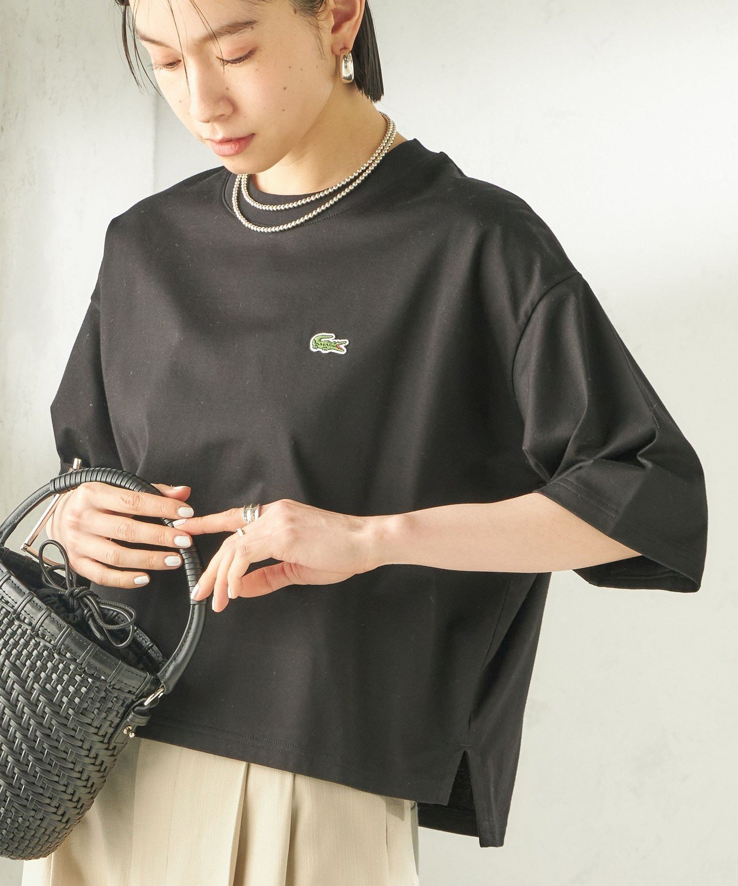 [SHIPS 特别订单] LACOSTE: <可手洗> 半袖 TEE