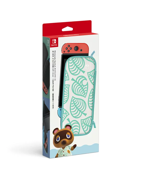Nintendo Switch 便携包动物之森版 ~浣熊阿罗哈图案~（含屏幕保护膜）Nintendo Switch