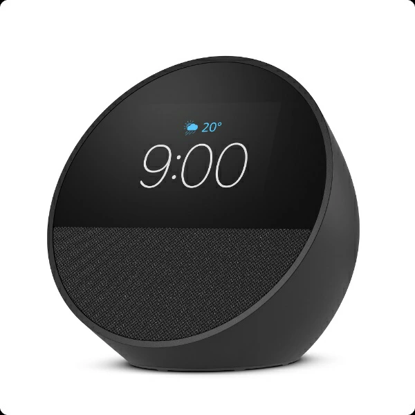 【参与赢取高达20000积分|截止至 6/25] 亚马逊 | Amazon Echo Spot - 智能闹钟，带 Alexa Black B0C2S4K41G [蓝牙兼容/Wi-Fi 兼容]