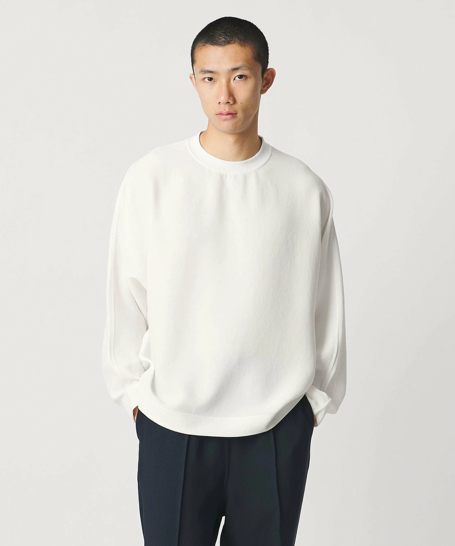 <D.O UNITED ARROWS BY DAISUKE OBANA>ESEENS I DLMN L/SL CREW 26SS/长袖T恤