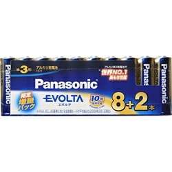松下| Panasonic LR6EJSP/10S AA 电池 EVOLTA [10 块/碱性] [LR6EJSP10S] panasonic [rb_pcp]