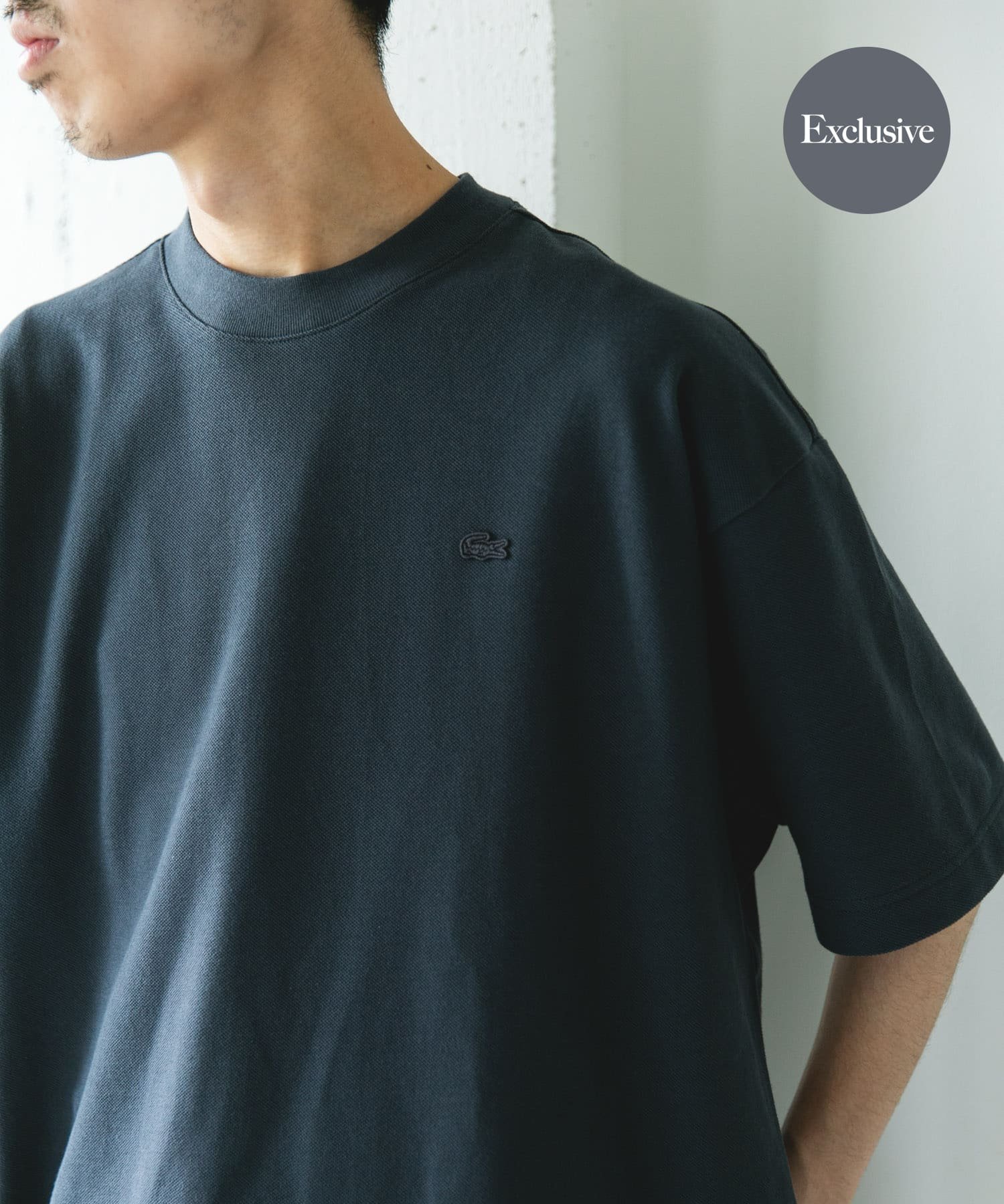 “特别订单”LACOSTE×DOORS 苔藓缝线短袖T恤
