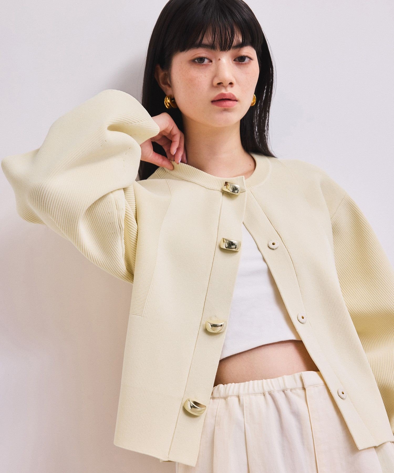 [WEB限定]・[Sustainable]精选领口开衫