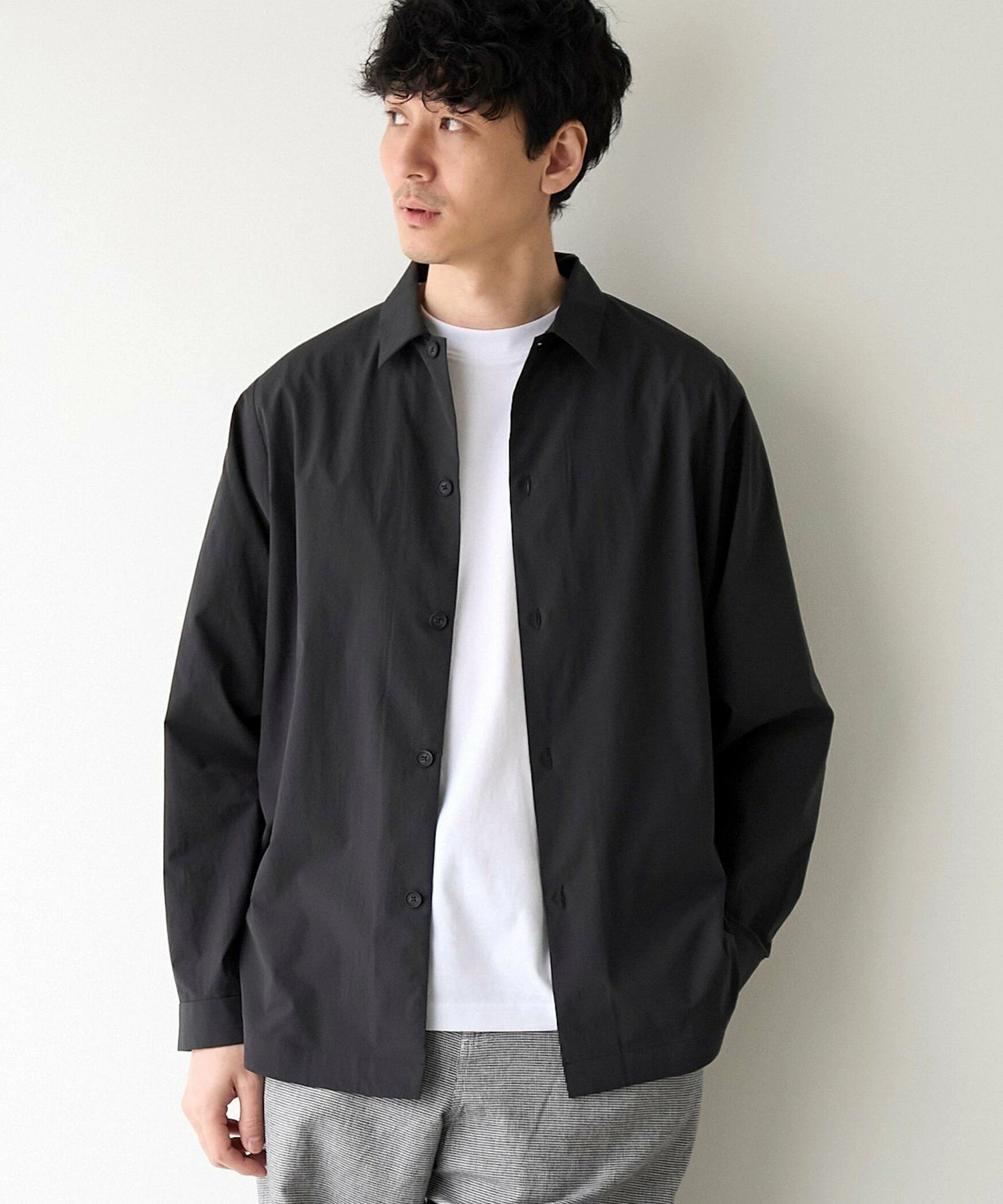 宽松衬衫【弹力、抗皱】