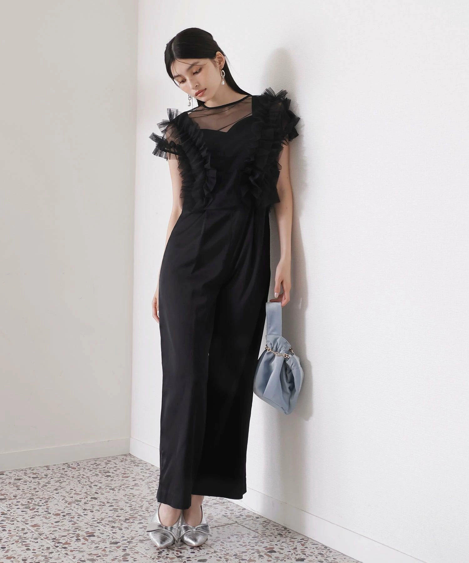 [新增颜色] [VISDRESS] 薄纱荷叶边套装多合一 [有适合矮个子的尺码]