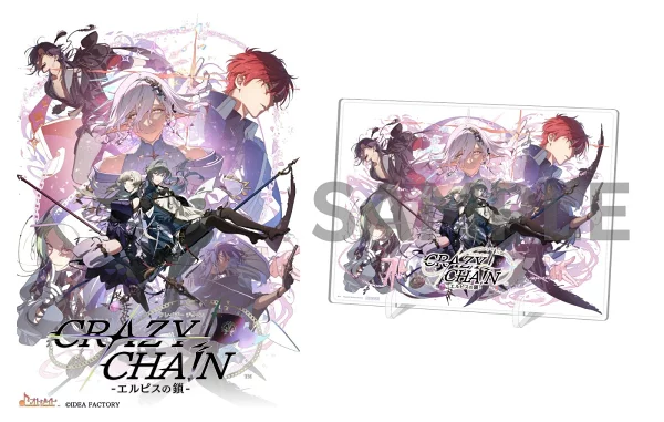 [乐天图书独家优惠 + 优惠] CRAZY CHA!N - Elpis' Chain - (亚克力板 (A6) + [初始收录优惠] 额外游戏内内容 (奖励故事“征婚、团体派对、爱好！？”) 原创优惠 优惠 Nintendo Switch