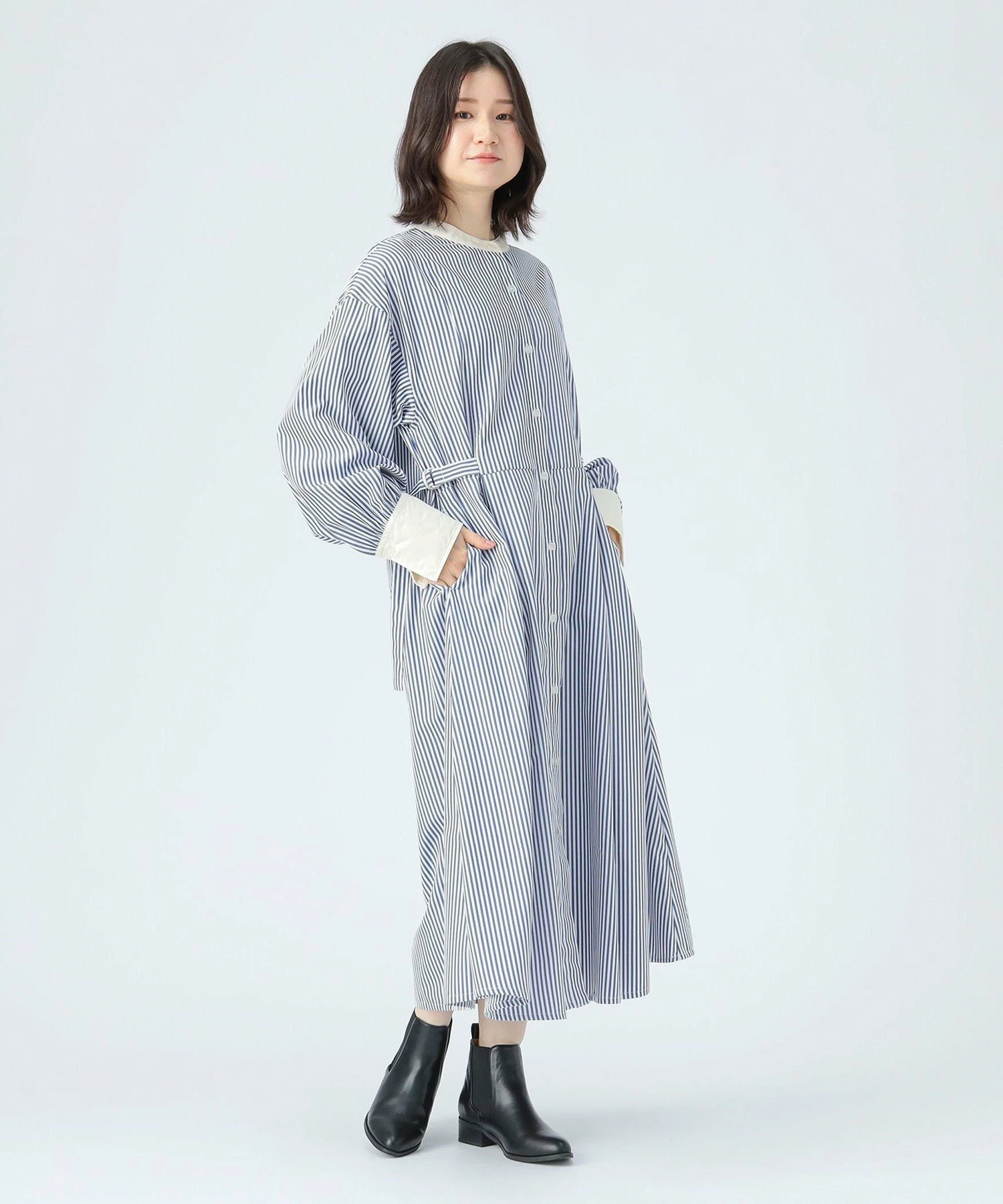 【4/2新款降价】牧师腰带衬衫连衣裙26SS 可水洗混搭
