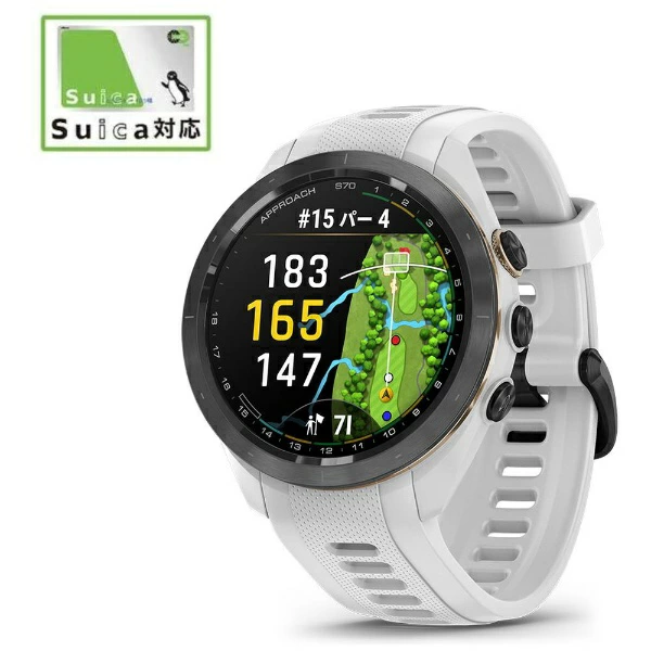 佳明 | Garmin 智能手表 Approach S70 Approach S70 高尔夫 GPS 手表 42mm 白色 010-02746-20 [Suica 兼容]