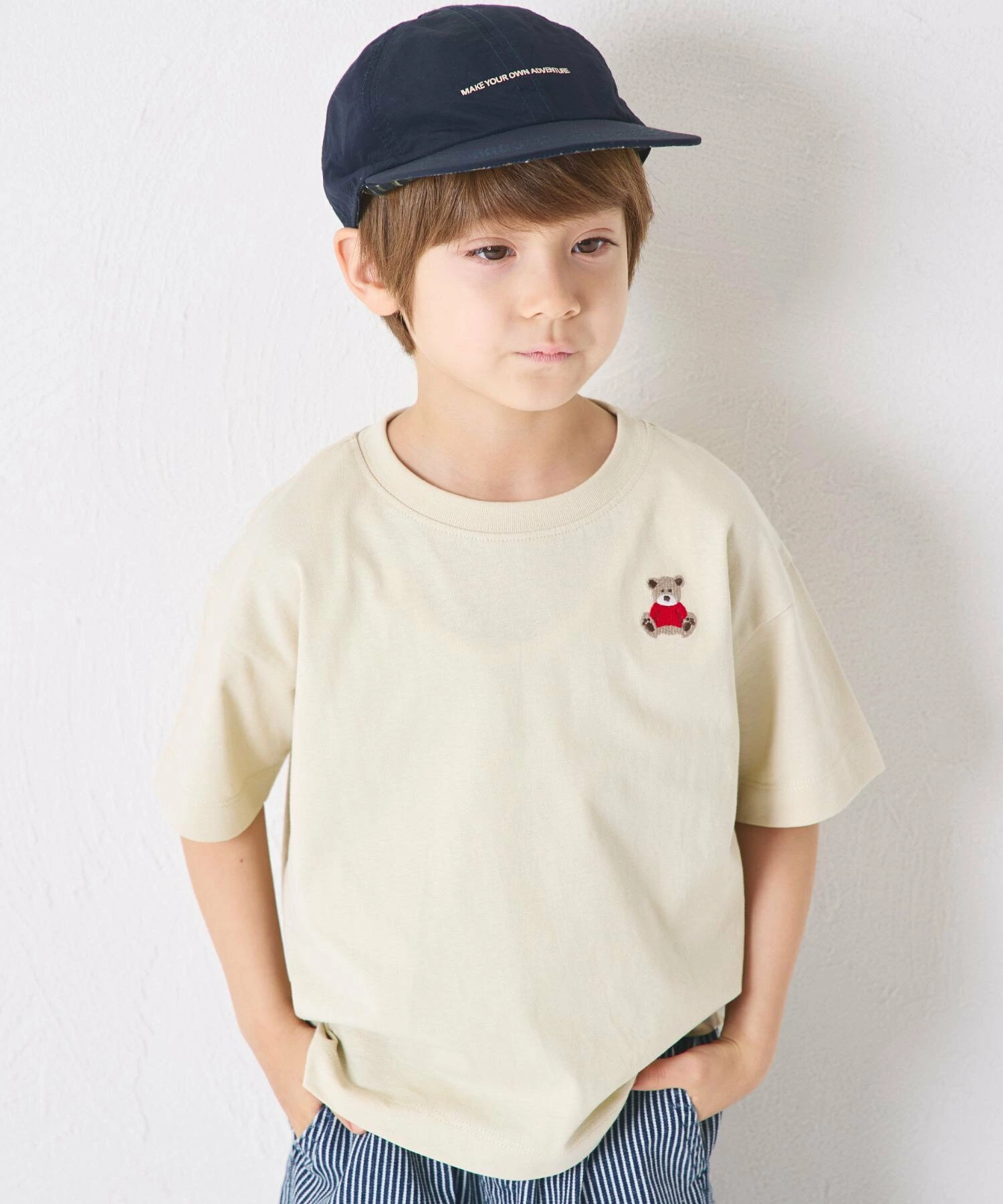 【綿100%】ユニセックス アニマル刺繍 ワンポイント半袖Tシャツ