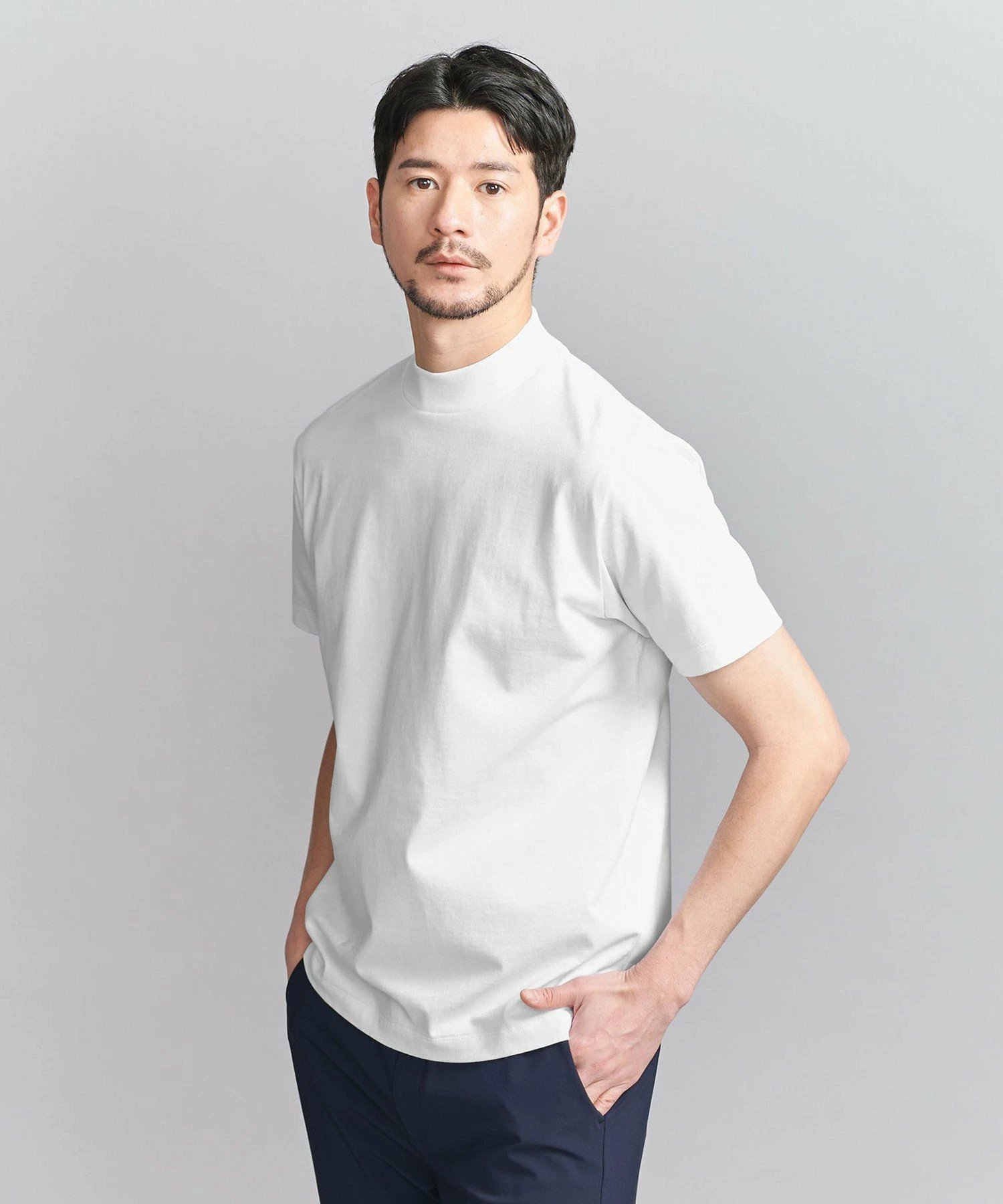 [WEB限定WARDROBE SMART]透明气棉小领剪裁缝制[抗菌/防臭]