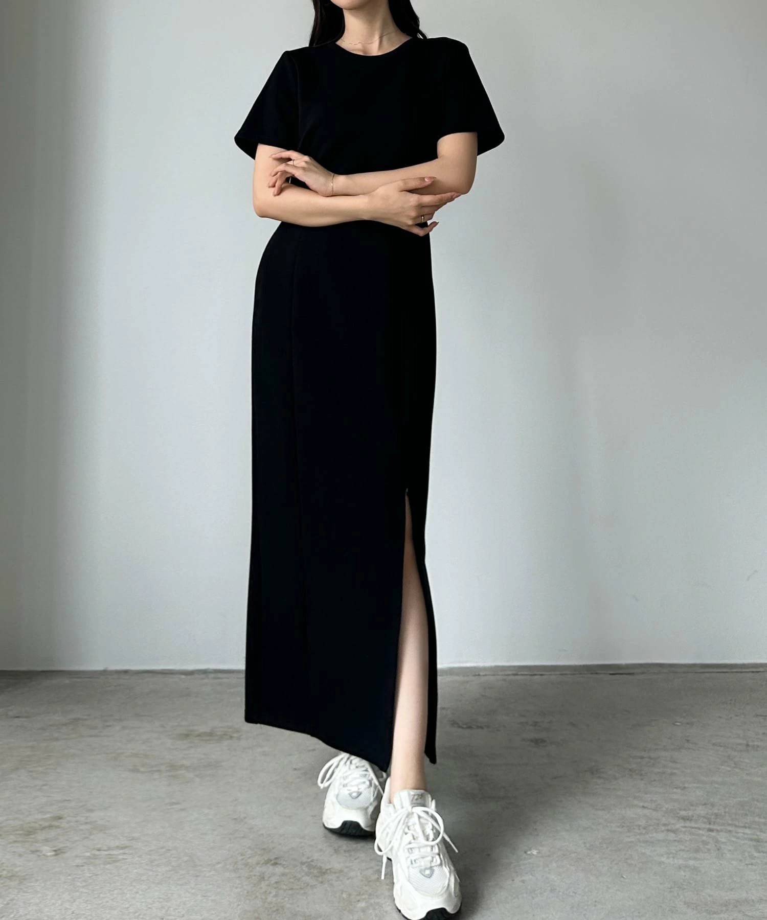 Louere 弹力剪裁美人鱼连衣裙