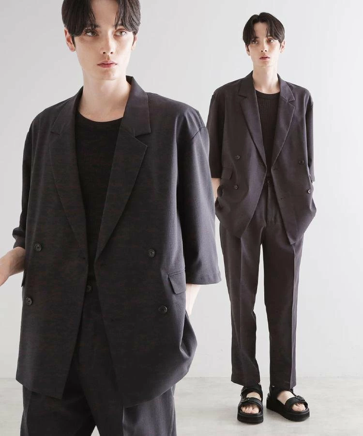 【Setup 2件套】双层剪裁短袖外套+休闲裤