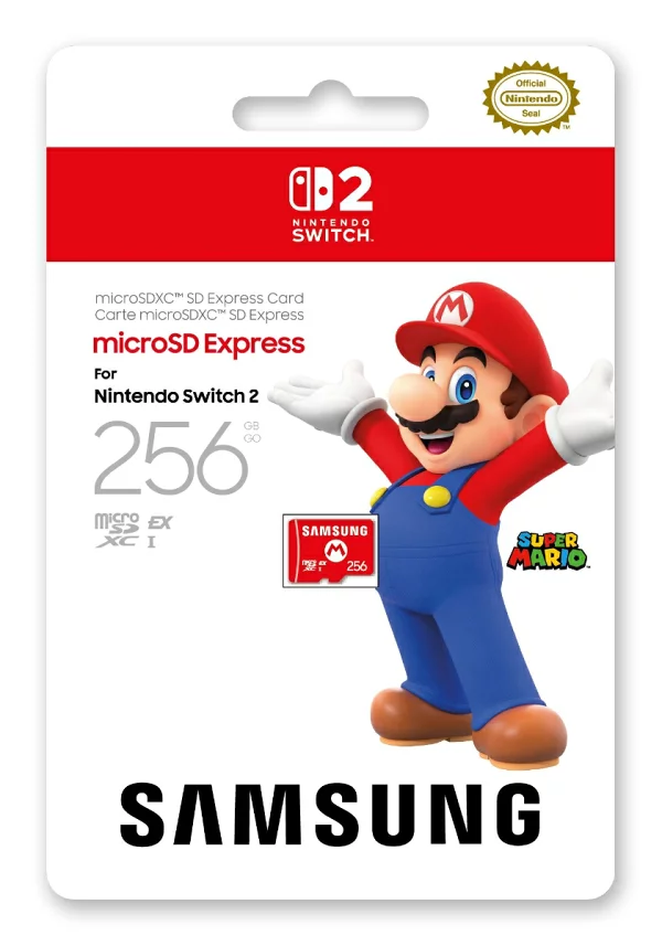三星 microSD Express 卡 256GB 适用于 Nintendo Switch 2 Nintendo Switch 2