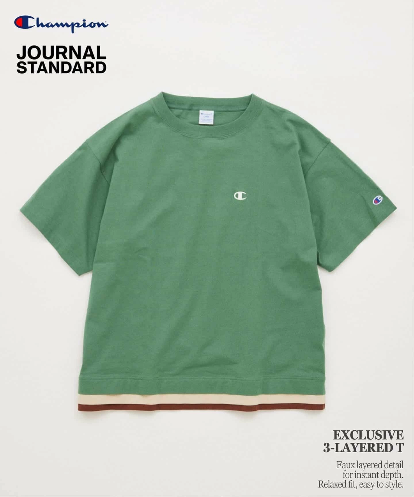 CHAMPION / Champion for JOURNAL STANDARD 3 层短袖 T 恤