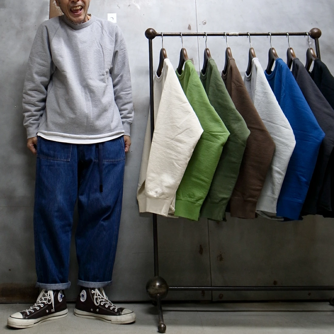 WALLA WALLA SPORT : 13OZ 圆领运动衫 [WALLA WALLA SPORT] 13OZ 圆领运动衫