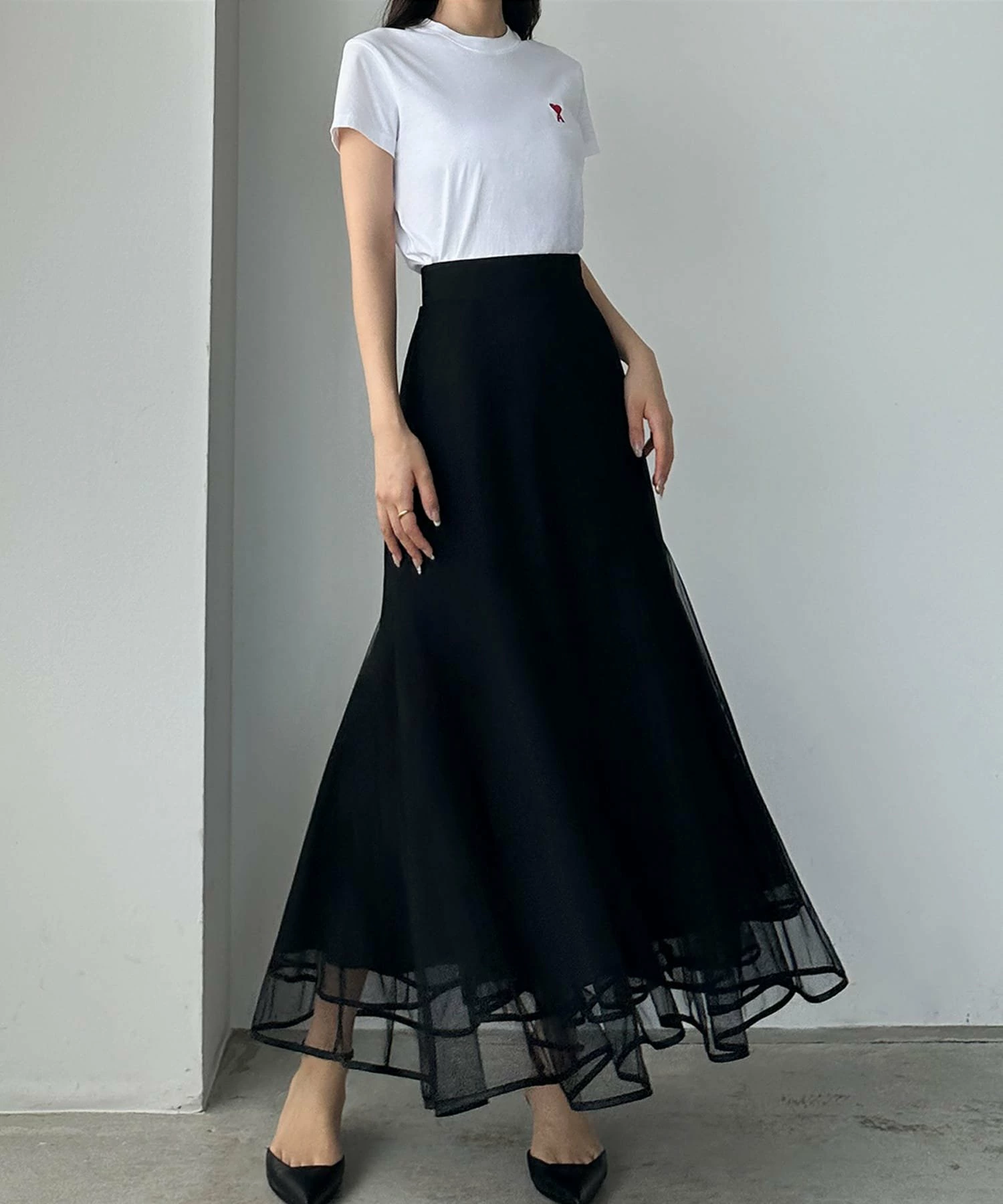 Louere 薄纱美人鱼半身裙