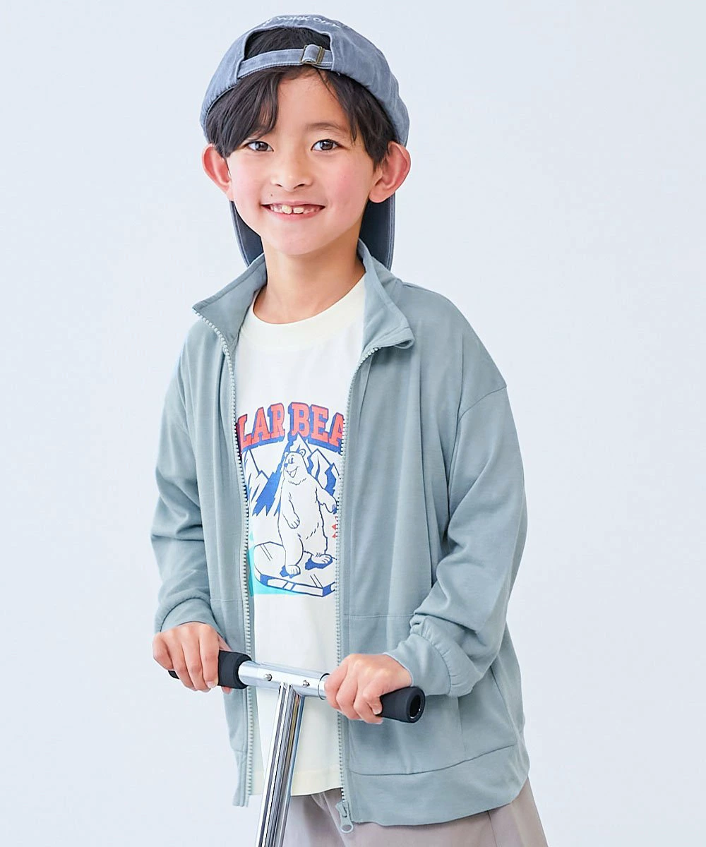防紫外线立式拉链开衫，防止颈部晒伤 童装 Kids 26SS