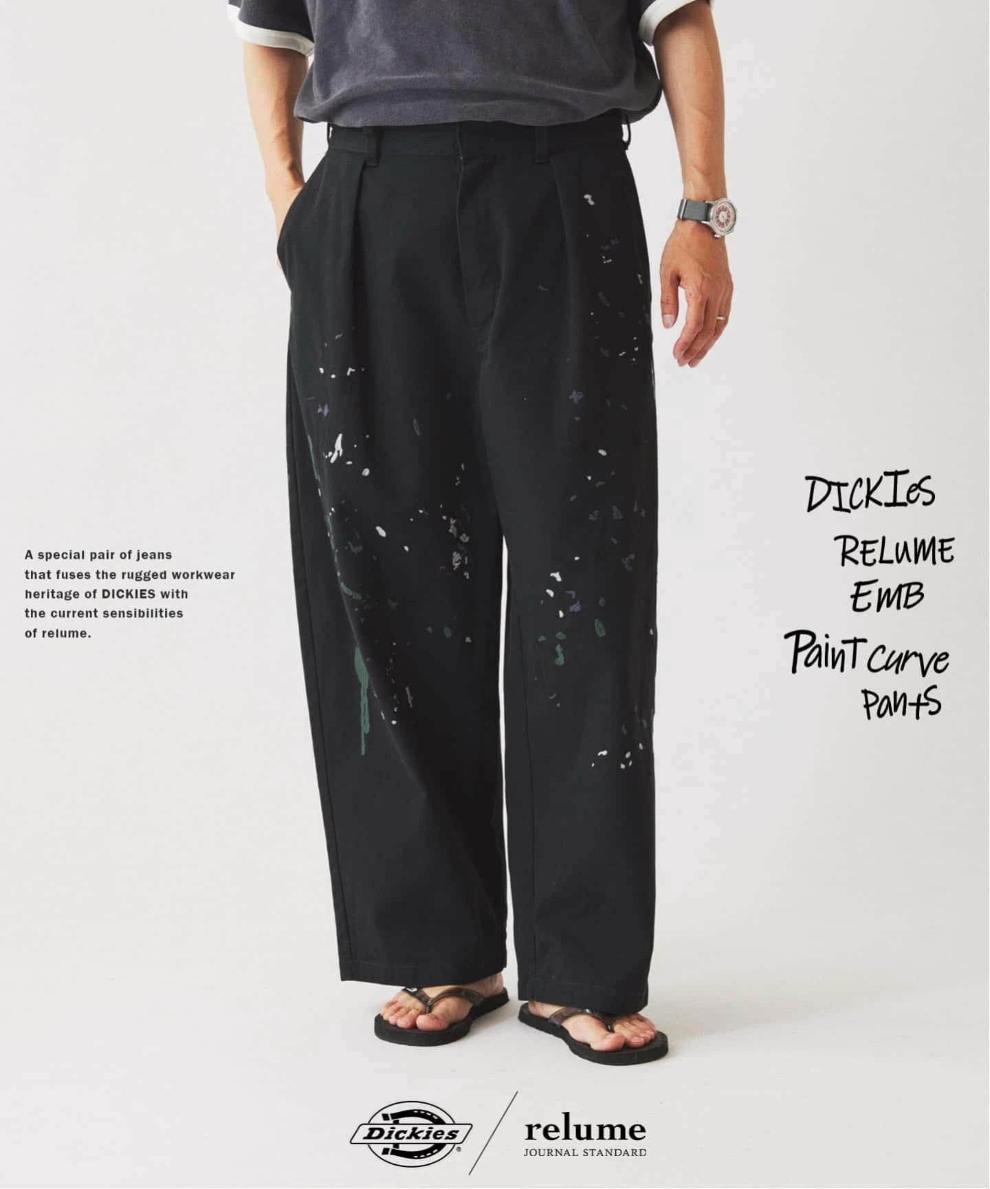 【预订】Dickies/Dickies 定制泼绣曲线工作裤