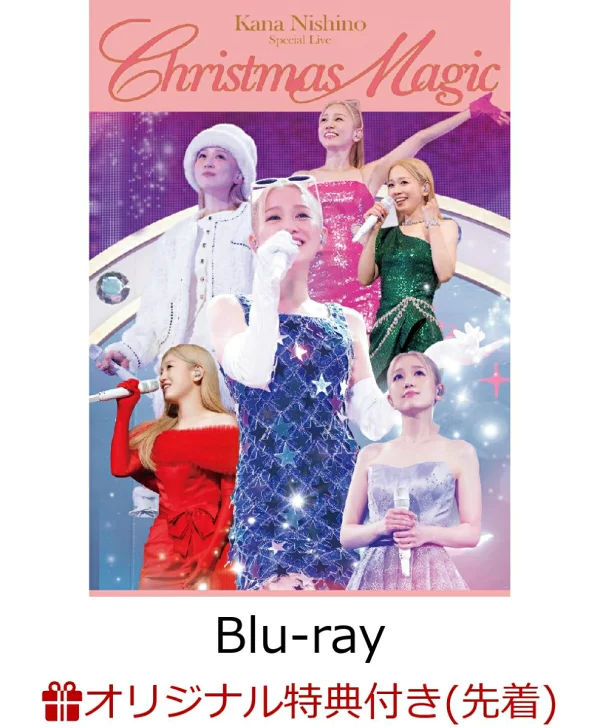 初次限定【乐天图书限定先到先得优待】特别Live“圣诞魔法”（初回限定版）【Blu-ray】（A6尺寸亚克力板）原创优待西野佳奈